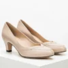 Classic Nude Leather Pumps