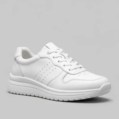 Essential White Leather Sneakers