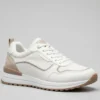Modern White & Beige Everyday Sneakers