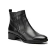 Versatile Black Leather Ankle Boots
